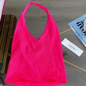 Urban Outfitters Neon Pink Crop Top